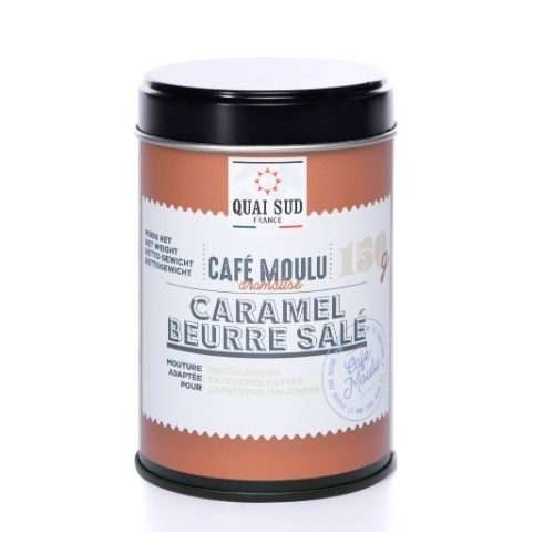 Prémium Sós Vajas Karamell ízű Francia őrölt kávékülönlegesség - aromazáró fém dobozban 150 g